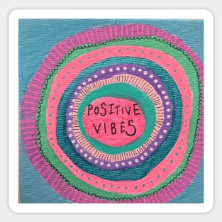 Positive Vibes Mandala Sticker